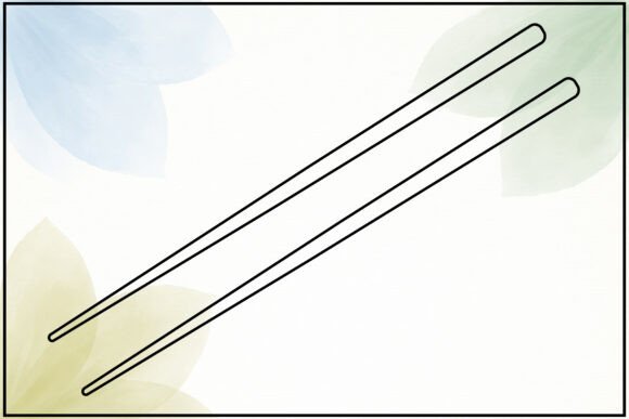 Chopsticks Line Art Review