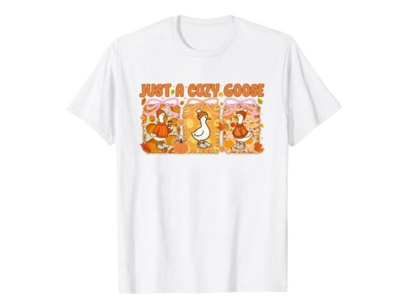 Cozy Goose Autumn Fall T-Shirt