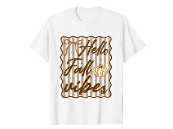 Hello Fall Vibes Retro Fall T-Shirt
