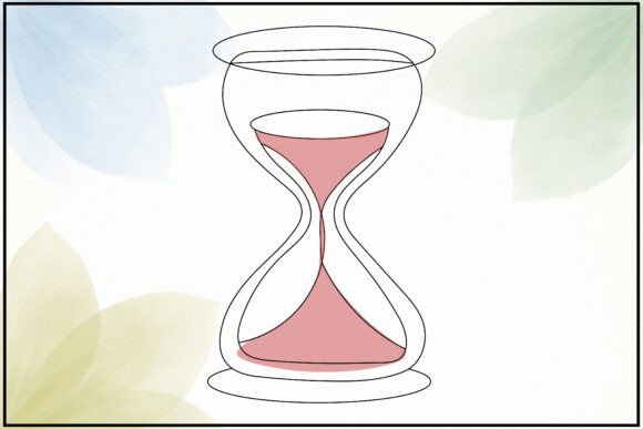 Hourglass Line Art Review