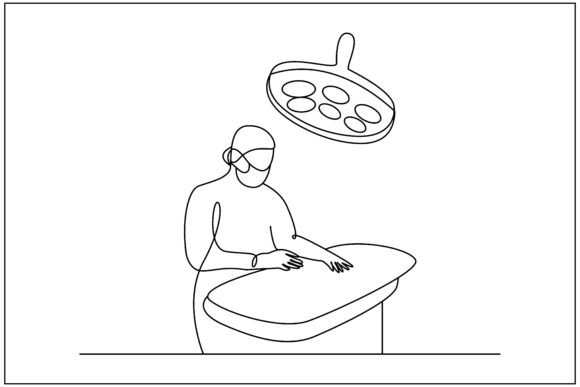 Operation Theater Line Art