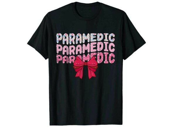 Pink Bow Pride Paramedic T-Shirt