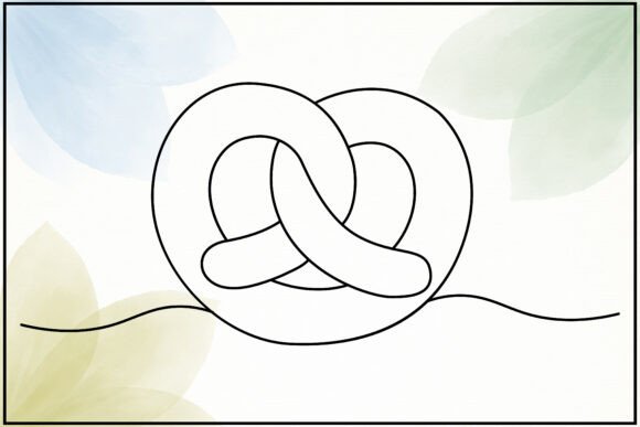 Pretzel Bites Line Art Review