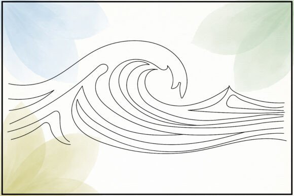 Sea Waves Line Drawing Review