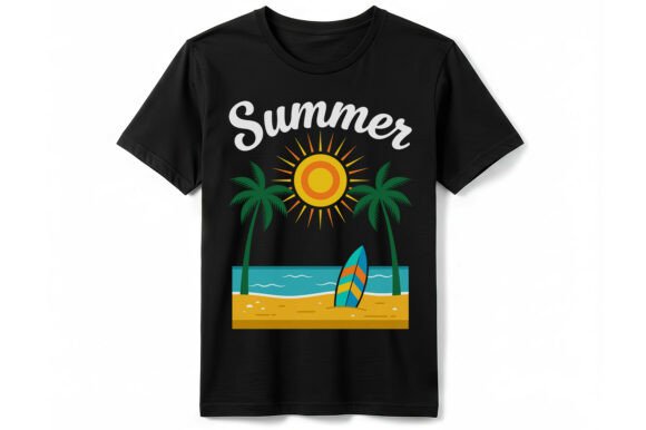 Tropical Beach Surf Summer T-Shirt